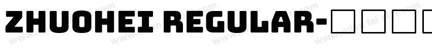 zhuohei Regular字体转换